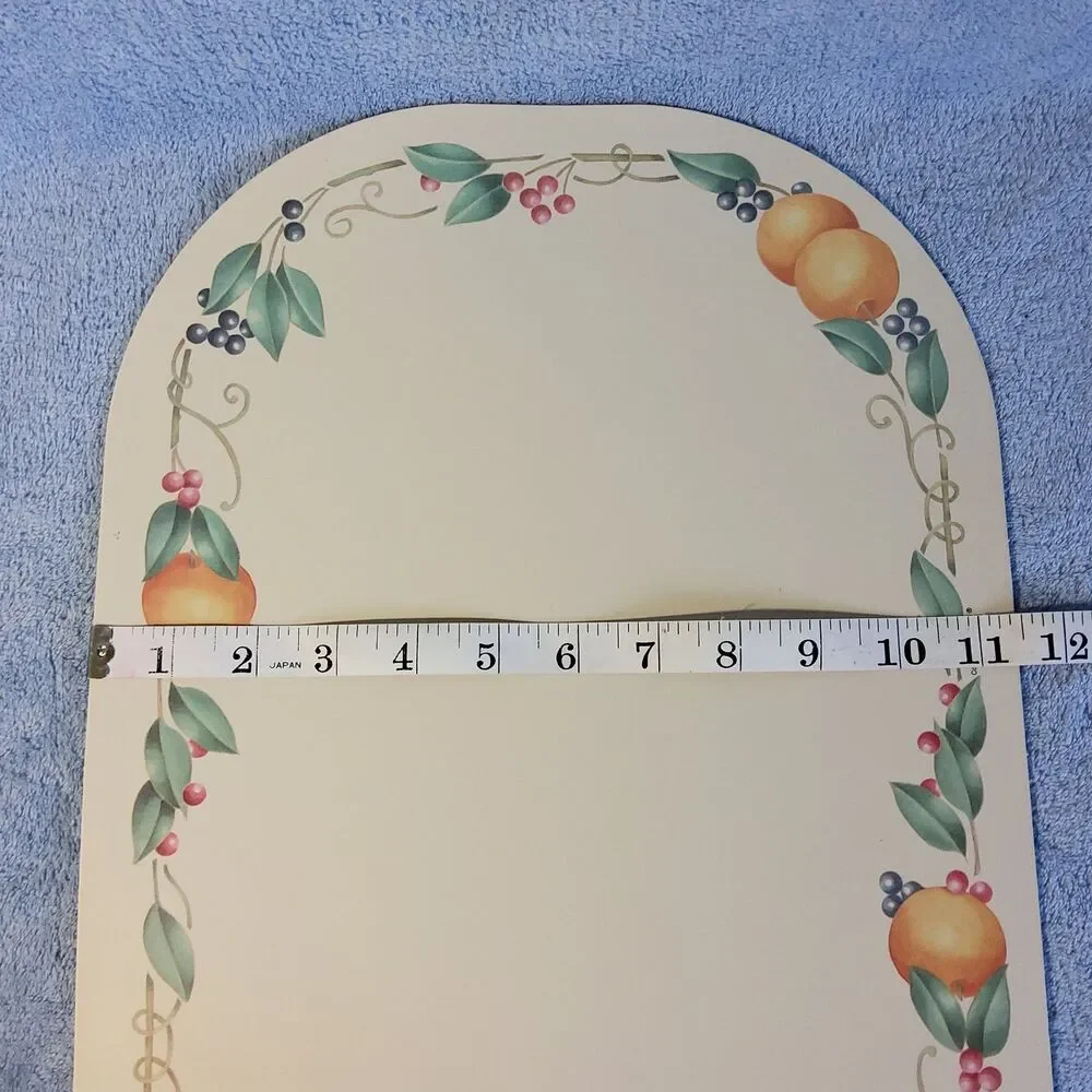 Corelle Coordinates Abundance Oval Placemat Reversible Peach Berries USA 17x11.5